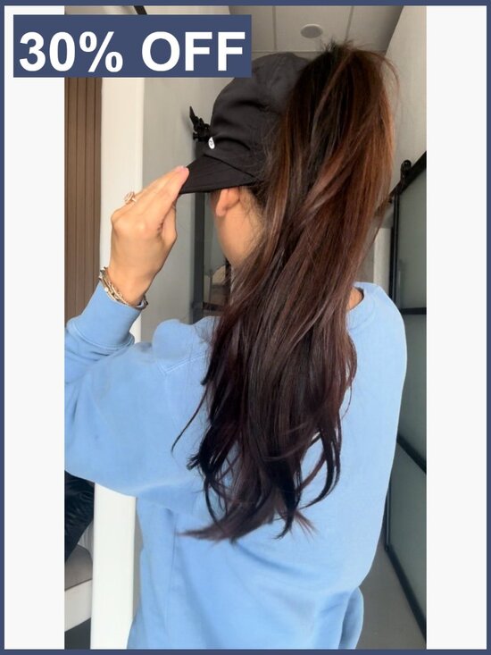 UPF 50 Wide Brim Ponytail Sun Hat - Lightweight Breathable main image 7